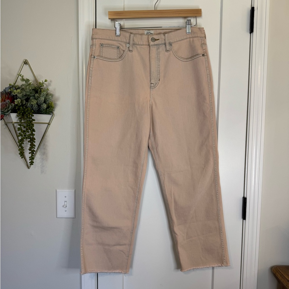 J. Crew Blush Pink/Peach Denim Jean